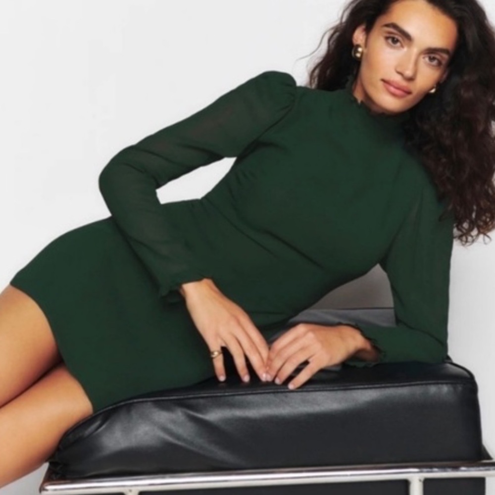 Reformation Lewis long sleeve mini